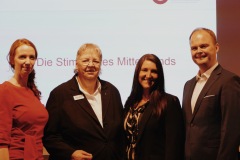Rebecca Soetebier, Beate Leibniz, Inga Knoche und Nico Lüdemann beim Jahresempfang 2020