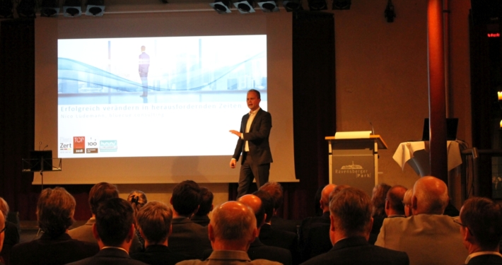 Nico Lüdemann referiert beim BVMW Jahresempfang 2019