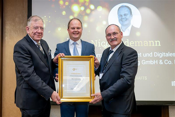 Nico Lüdemann wird zum Wirtschaftssenator h.c. des BVMW ernannt