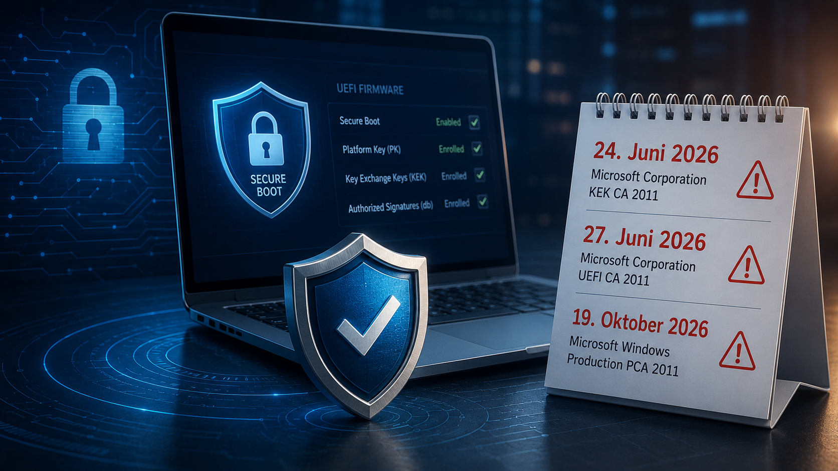 Ablaufende Secure Boot Zertifikate: Was Dein Unternehmen jetzt wissen muss