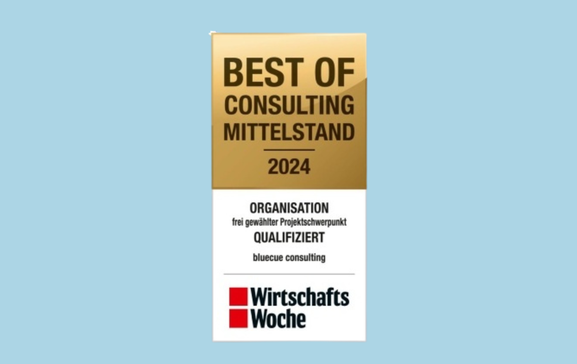 bluecue erhält die Auszeichnung Best of Consulting Mittelstand 2024
