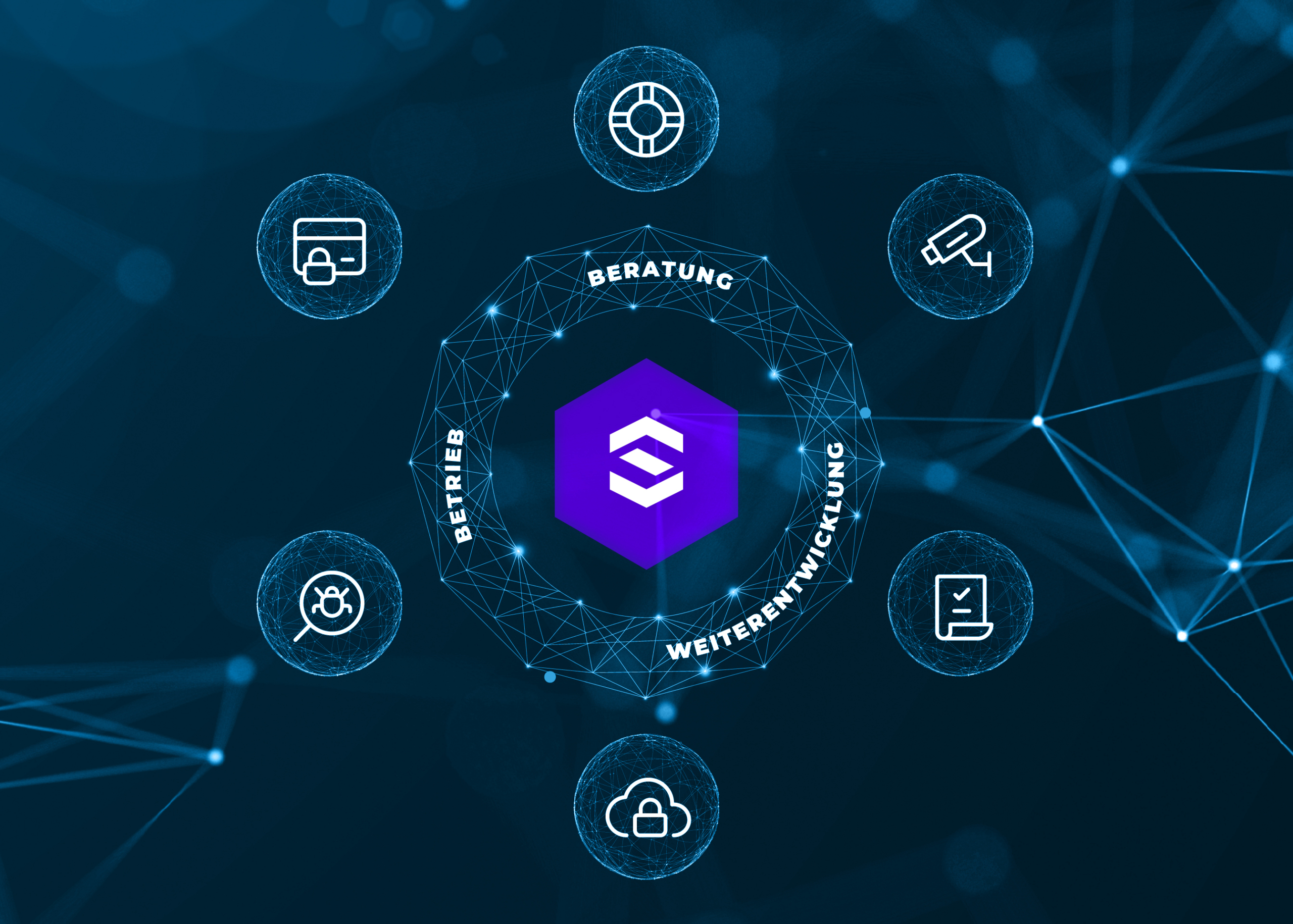 SentinelOne_Ganzheitlicher Sicherheitsansatz_Produktseite Mann sitzt vor Bildschirm mit Salesforce Daten