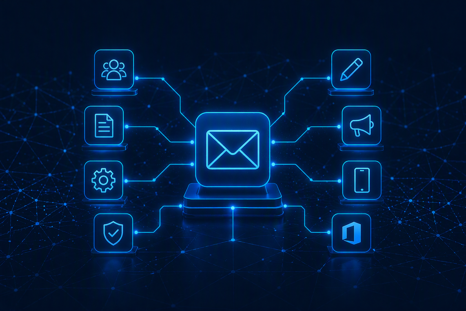 Mann sitzt vor Bildschirm mit Salesforce Daten