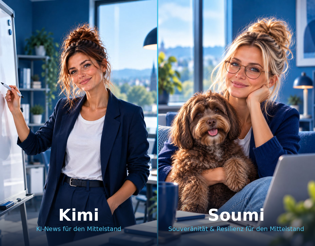 KI-Bild: Kimi liefert KI-News und Soumi stärkt Souveränität und Resilienz für den Mittelstand